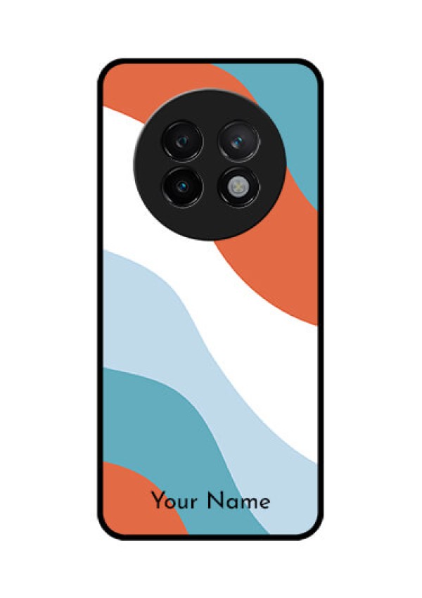 Realme 13 Plus 5G Custom Glass Phone CaseColoured Waves Design