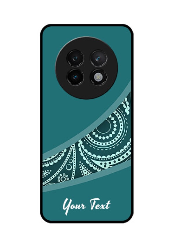 Realme 13 Plus 5G Custom Glass Phone CaseSemi Visible Floral Design