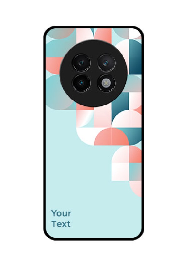 Realme 13 Plus 5G Custom Glass Phone CaseStylish Semi - Circle Pattern Design