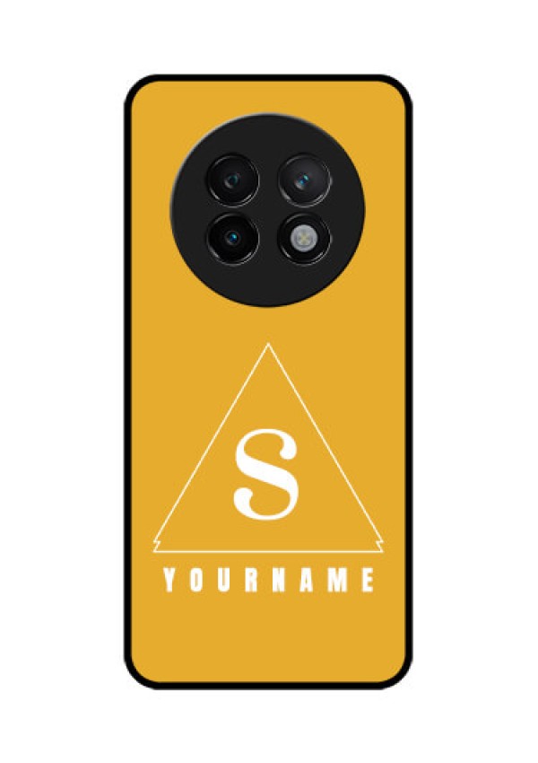 Realme 13 Plus 5G Custom Glass Phone CaseSimple Triangle Design