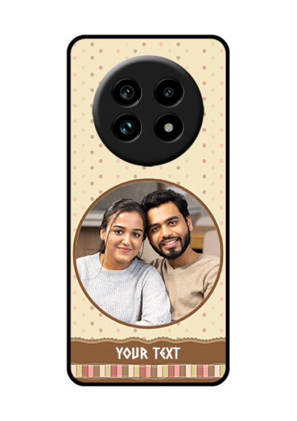 Realme 13 Pro 5G Custom Glass Phone Case - Brown Dotted Mobile Case Design