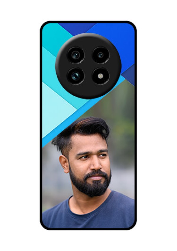 Realme 13 Pro 5G Custom Glass Phone Case - Blue Pattern Design