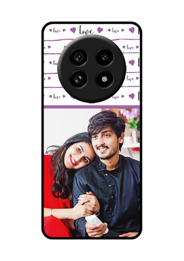 Realme 13 Pro 5G Custom Glass Phone Case - Couples Heart Design