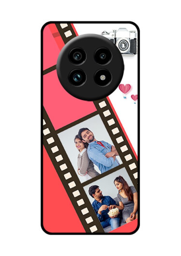 Realme 13 Pro 5G Custom Glass Phone Case - 3 Image Holder With Film Reel