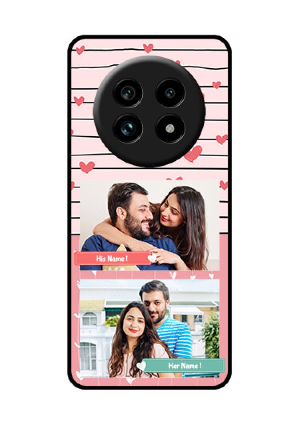 Realme 13 Pro 5G Custom Glass Phone Case - Photo With Heart Design