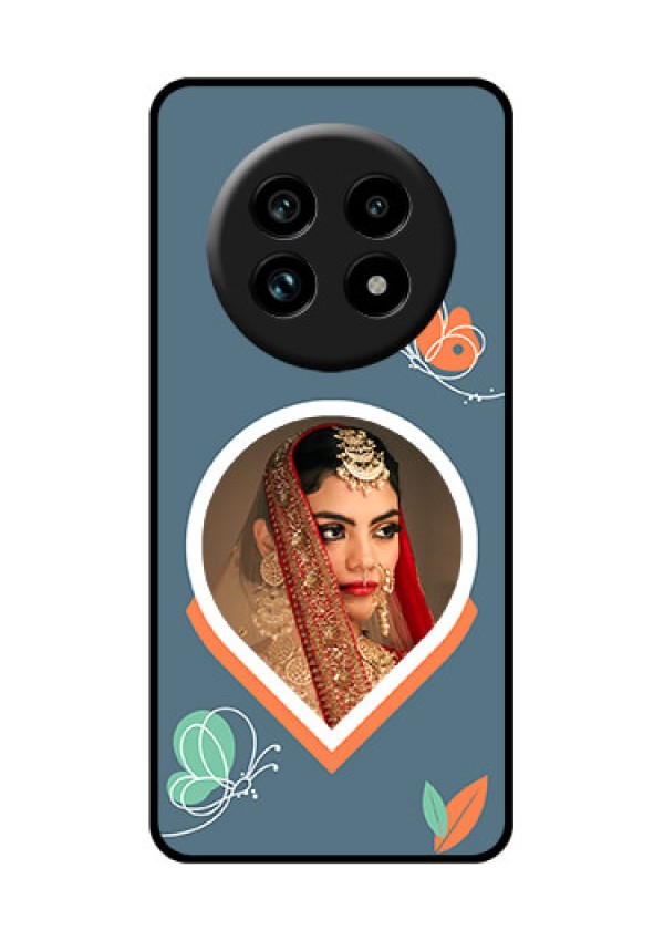 Realme 13 Pro 5G Custom Glass Phone Case - Droplet Butterflies Design
