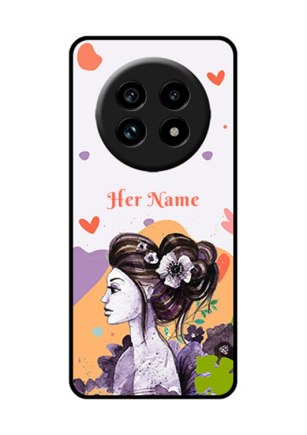Realme 13 Pro 5G Custom Glass Phone Case - Woman And Nature Design