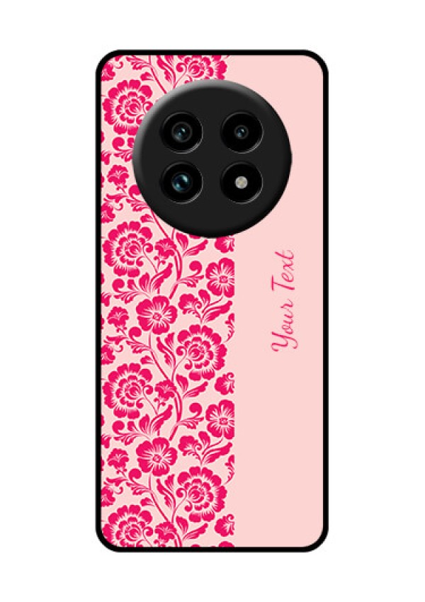 Realme 13 Pro 5G Custom Glass Phone Case - Attractive Floral Pattern Design