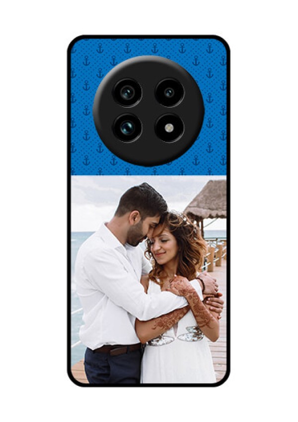 Realme 13 Pro Plus 5G Custom Glass Phone Case - Blue Anchors Design
