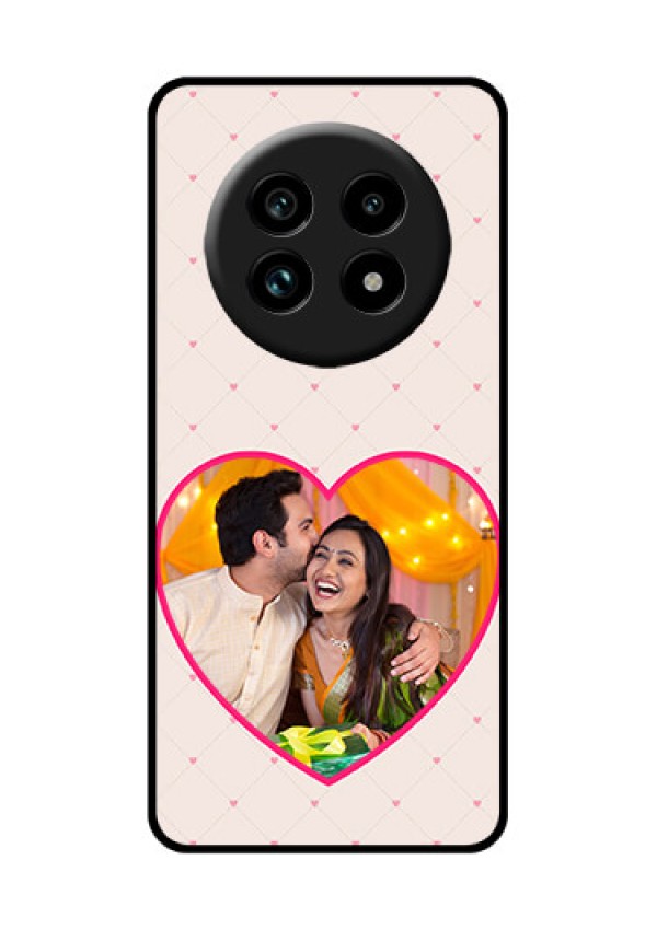Realme 13 Pro Plus 5G Custom Glass Phone Case - Heart Shape Design