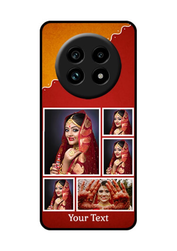 Realme 13 Pro Plus 5G Custom Glass Phone Case - Wedding Pic Upload Design