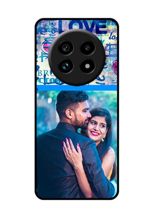 Realme 13 Pro Plus 5G Custom Glass Phone Case - Colorful Love Design