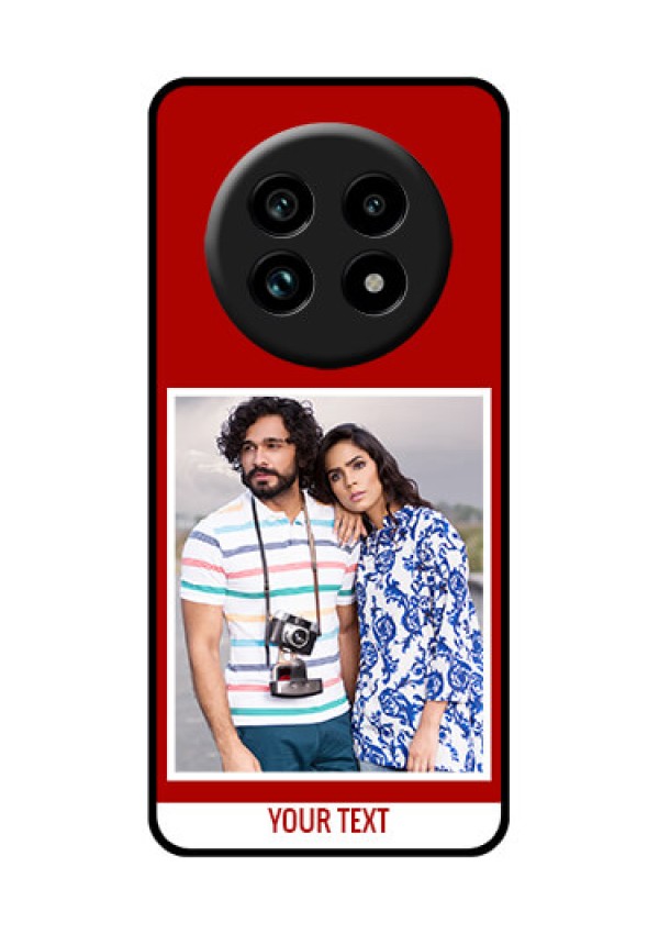 Realme 13 Pro Plus 5G Custom Glass Phone Case - Red Color Design