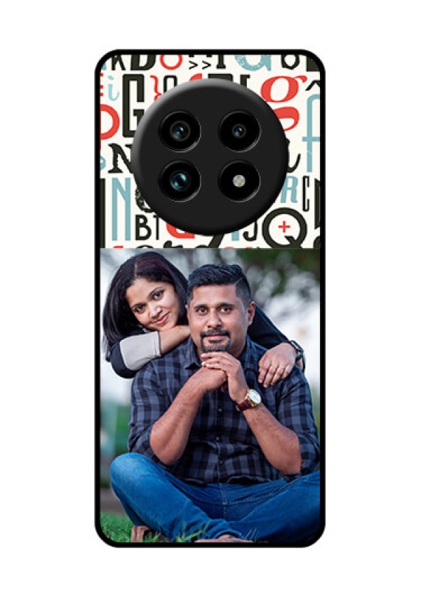 Realme 13 Pro Plus 5G Custom Glass Phone Case - Alphabet Design