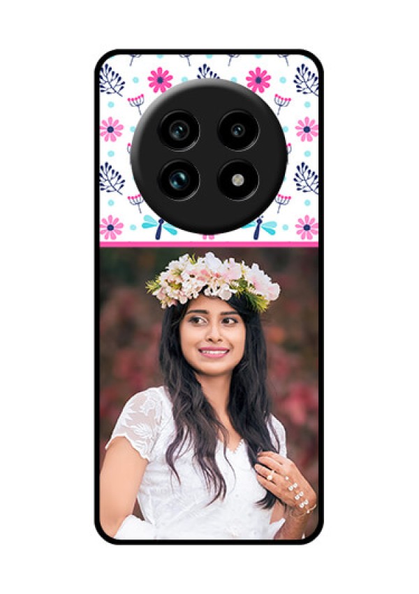 Realme 13 Pro Plus 5G Custom Glass Phone Case - Colorful Flower Design