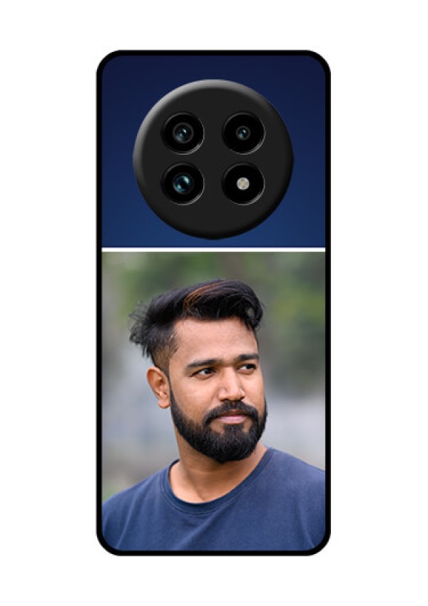 Realme 13 Pro Plus 5G Custom Glass Phone Case - Simple Royal Blue Design