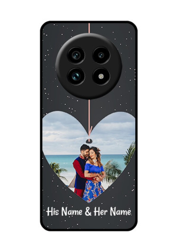Realme 13 Pro Plus 5G Custom Glass Phone Case - Hanging Heart Design