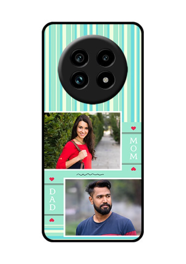 Realme 13 Pro Plus 5G Custom Glass Phone Case - Mom and Dad Pic Design