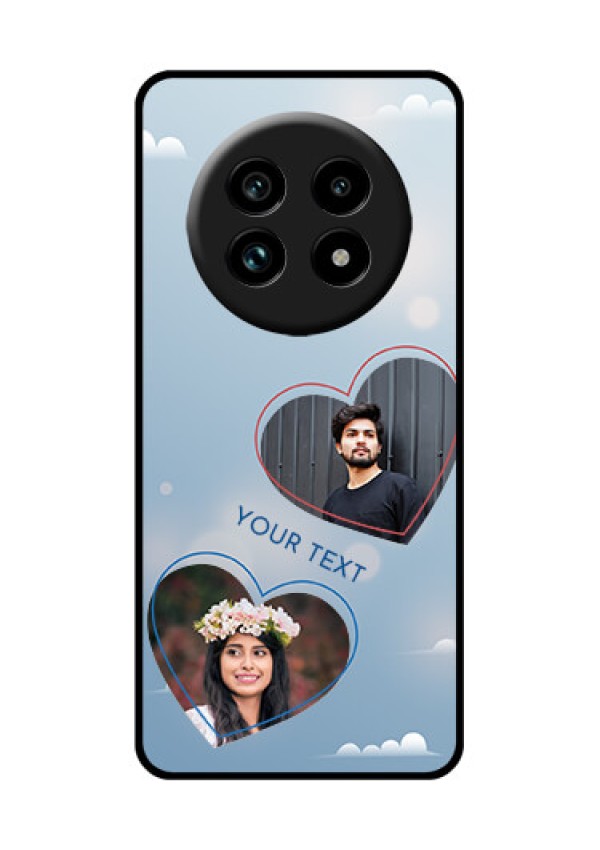Realme 13 Pro Plus 5G Custom Glass Phone Case - Blue Color Couple Design
