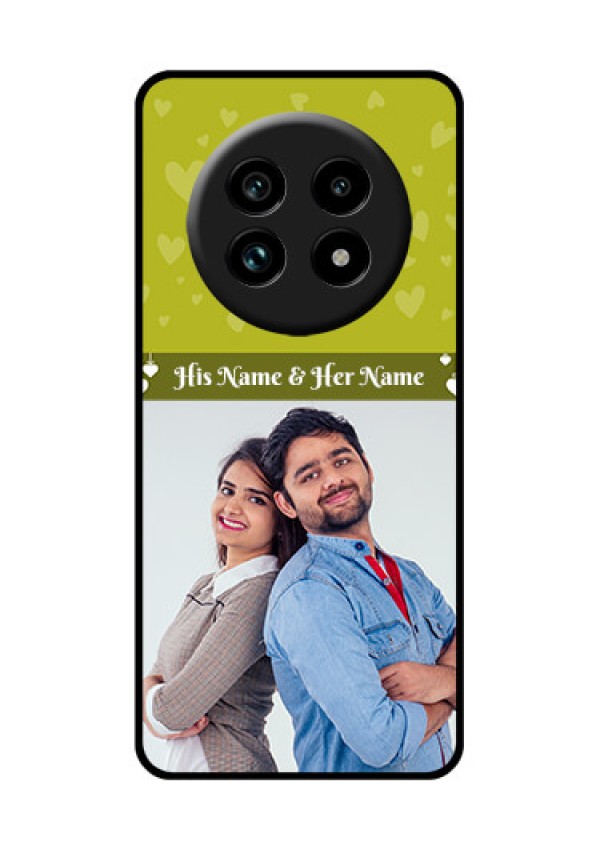 Realme 13 Pro Plus 5G Custom Glass Phone Case - You and Me Heart Design