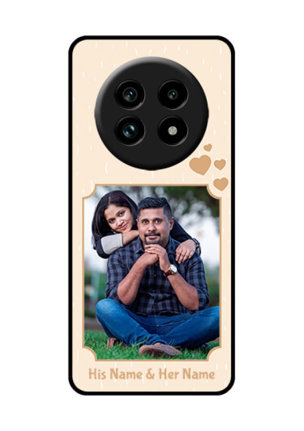 Realme 13 Pro Plus 5G Custom Glass Phone Case - With Confetti Love Design