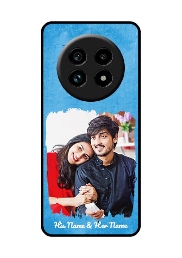 Realme 13 Pro Plus 5G Custom Glass Phone Case - Blue Color Vintage Design