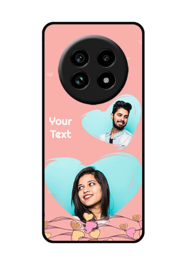 Realme 13 Pro Plus 5G Custom Glass Phone Case - Love Doodle Design