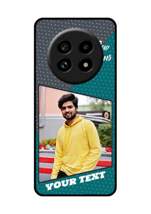 Realme 13 Pro Plus 5G Custom Glass Phone Case - Background Pattern Design With Quote