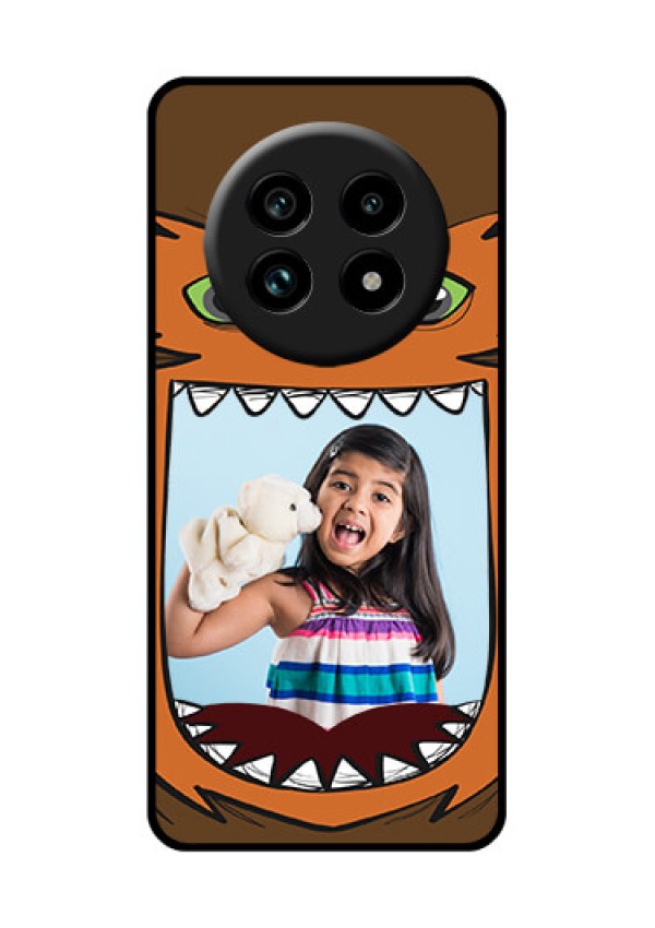 Realme 13 Pro Plus 5G Custom Glass Phone Case - Owl Monster Back Case Design