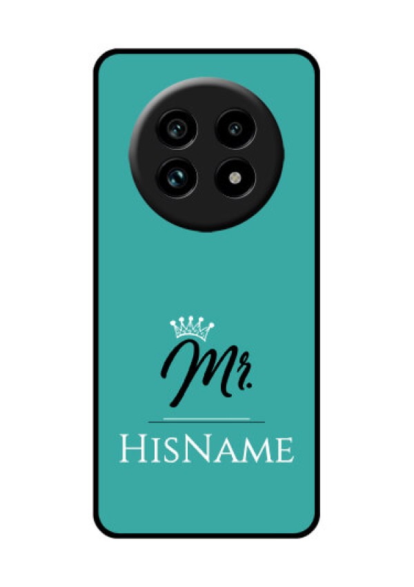Realme 13 Pro Plus 5G Custom Glass Phone Case - Mr With Name Design