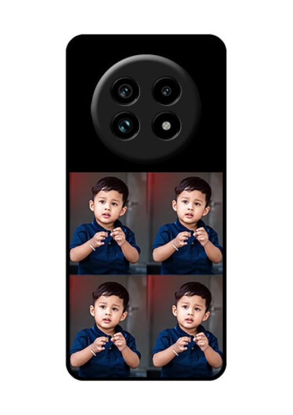 Realme 13 Pro Plus 5G Custom Glass Phone Case - 4 Image Holder Design