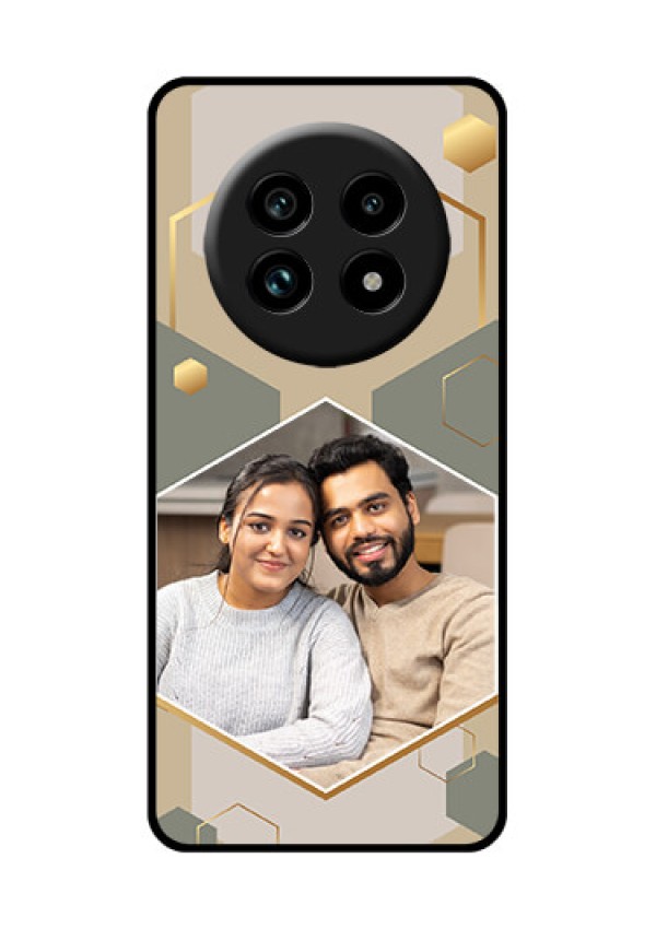 Realme 13 Pro Plus 5G Custom Glass Phone Case - Stylish Hexagon Pattern Design