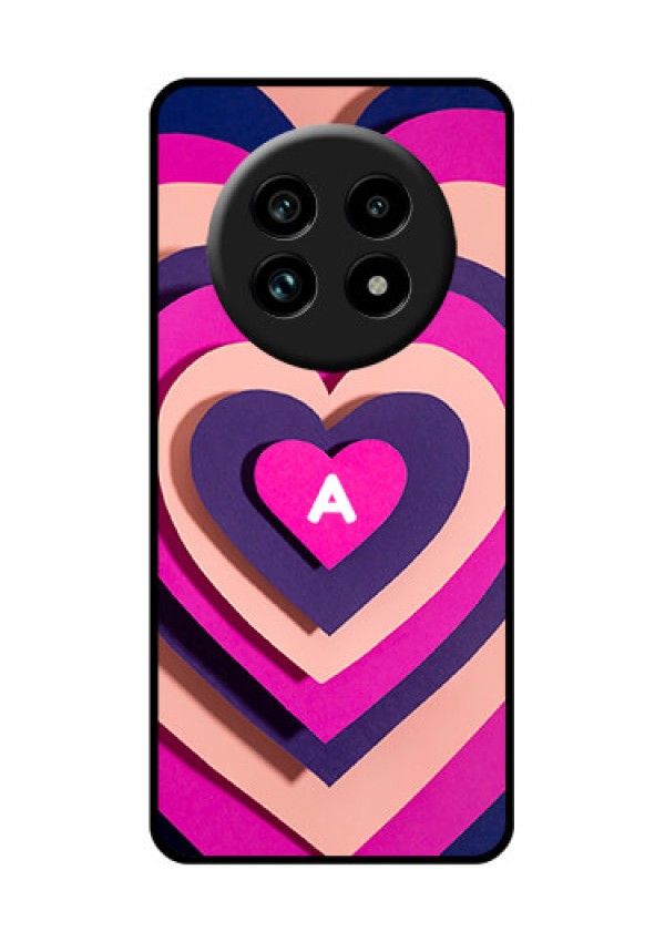Realme 13 Pro Plus 5G Custom Glass Phone Case - Cute Heart Pattern Design