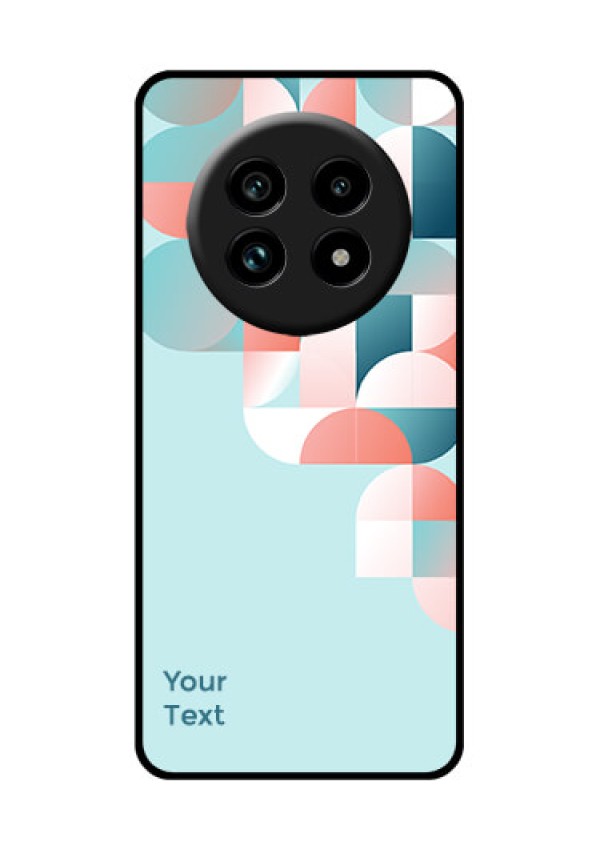 Realme 13 Pro Plus 5G Custom Glass Phone Case - Stylish Semi - Circle Pattern Design