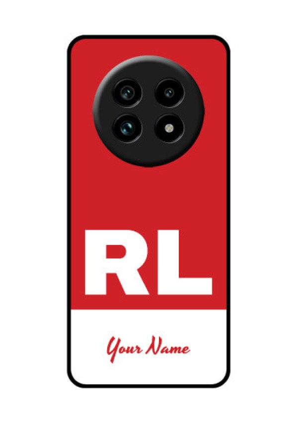 Realme 13 Pro Plus 5G Custom Glass Phone Case - Dual Tone Custom Text Design