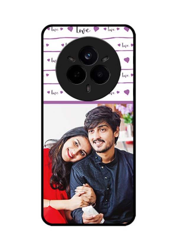 Realme 14 Pro 5G Custom Glass Phone CaseCouples Heart Design