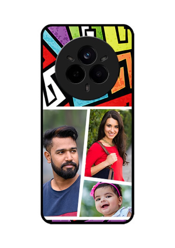 Realme 14 Pro 5G Custom Glass Phone CaseGraffiti Pattern Design