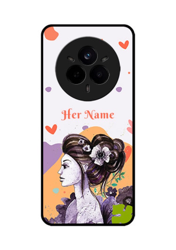 Realme 14 Pro 5G Custom Glass Phone CaseWoman And Nature Design