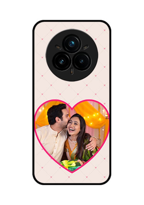 Realme 14 Pro Plus 5G Custom Glass Phone CaseHeart Shape Design
