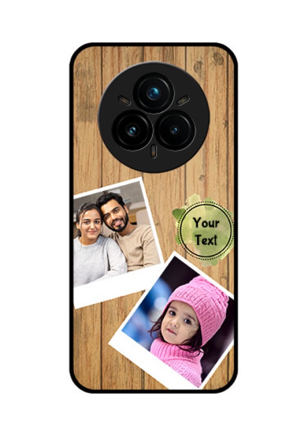 Realme 14 Pro Plus 5G Custom Glass Phone CaseWooden Texture Design