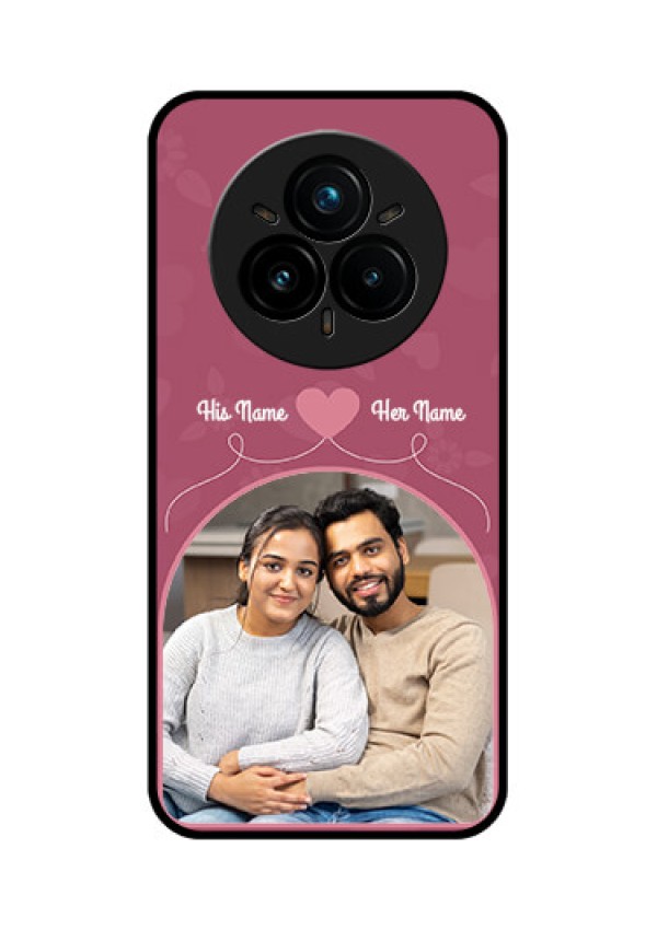 Realme 14 Pro Plus 5G Custom Glass Phone CaseLove Floral Design
