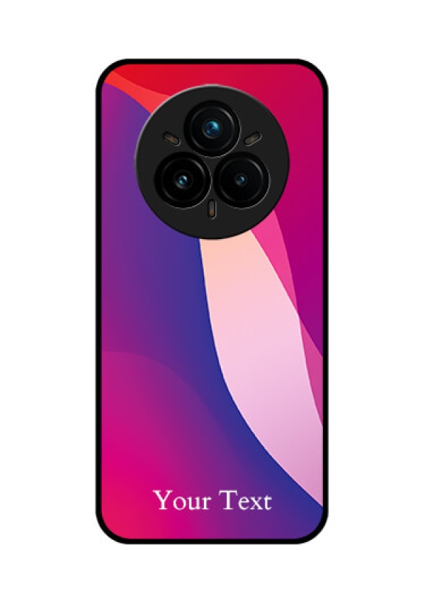 Realme 14 Pro Plus 5G Custom Glass Phone CaseDigital Abstract Overlap Design