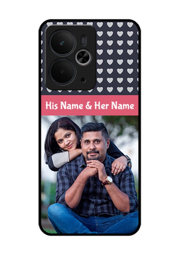 Realme 14T 5G Custom Glass Phone Case - Love Symbols Design
