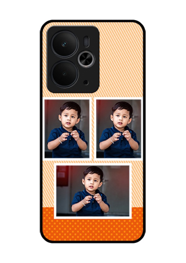 Realme 14T 5G Custom Glass Phone Case - Bulk Photos Upload Design