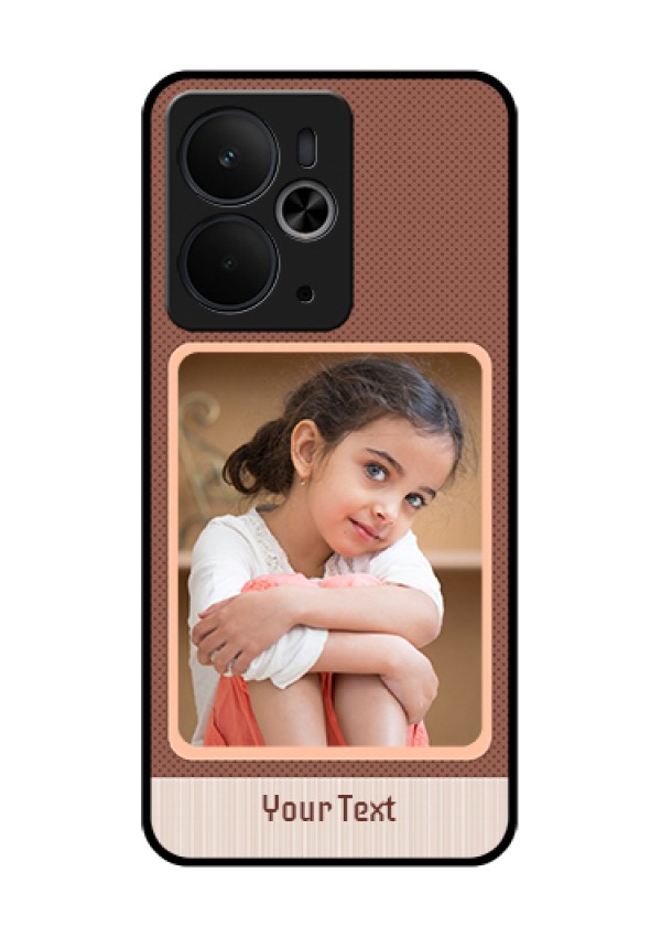 Realme 14T 5G Custom Glass Phone Case - Simple Pic Upload Design