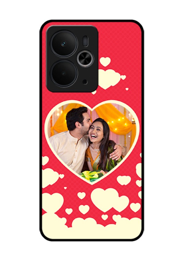 Realme 14T 5G Custom Glass Phone Case - Love Symbols Phone Cover Design