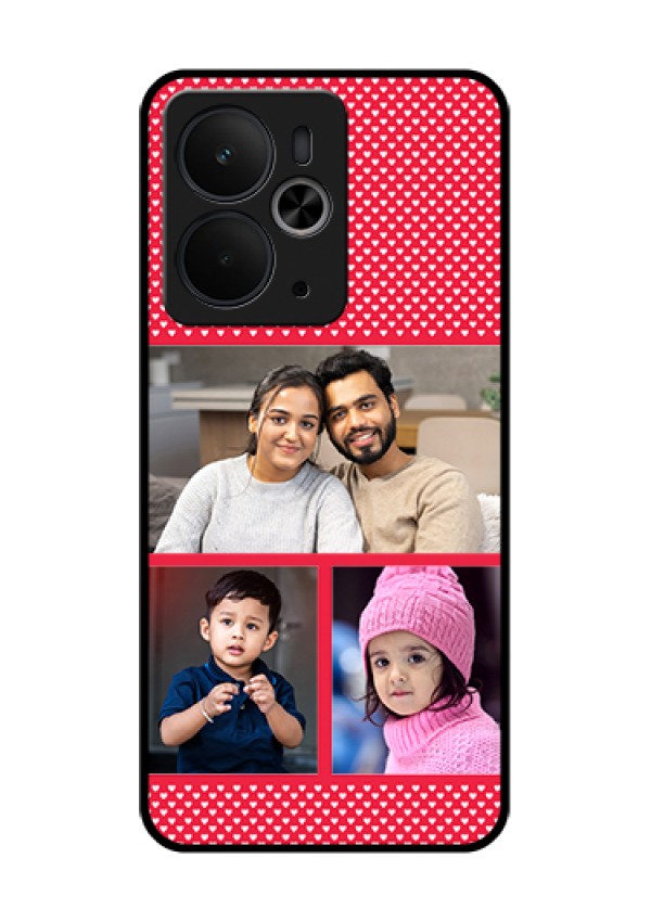 Realme 14T 5G Custom Glass Phone Case - Bulk Photo Upload Design