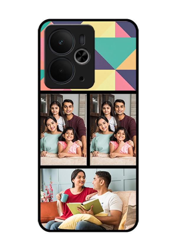 Realme 14T 5G Custom Glass Phone Case - Bulk Pic Upload Design