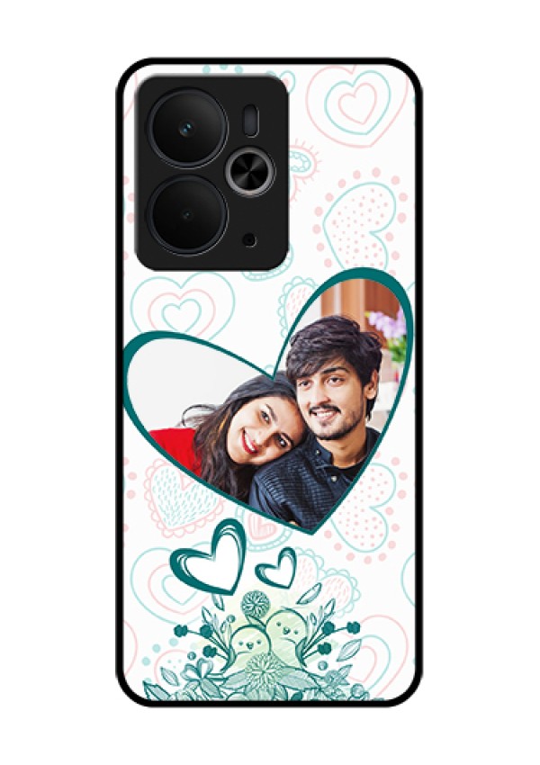 Realme 14T 5G Custom Glass Phone Case - Premium Couple Design