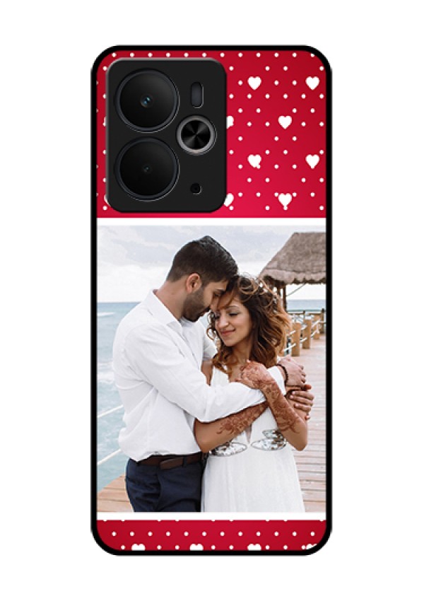 Realme 14T 5G Custom Glass Phone Case - Hearts Mobile Case Design